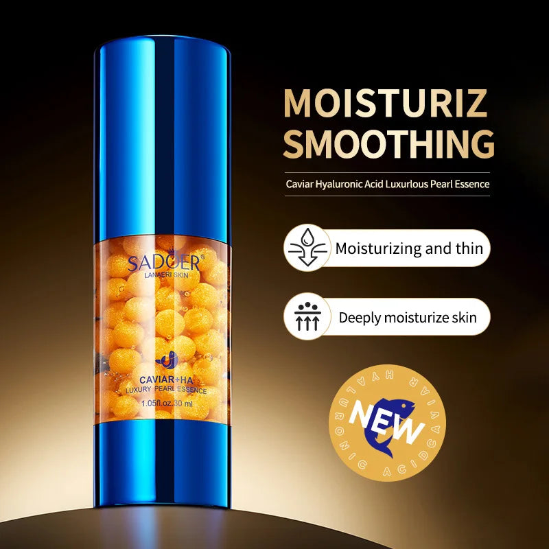 SADOER Caviar Hyaluronic Acid Face Essence Moisturizing Nourishing Firming Facial Serum Lotion Beauty Face Skin Care Products