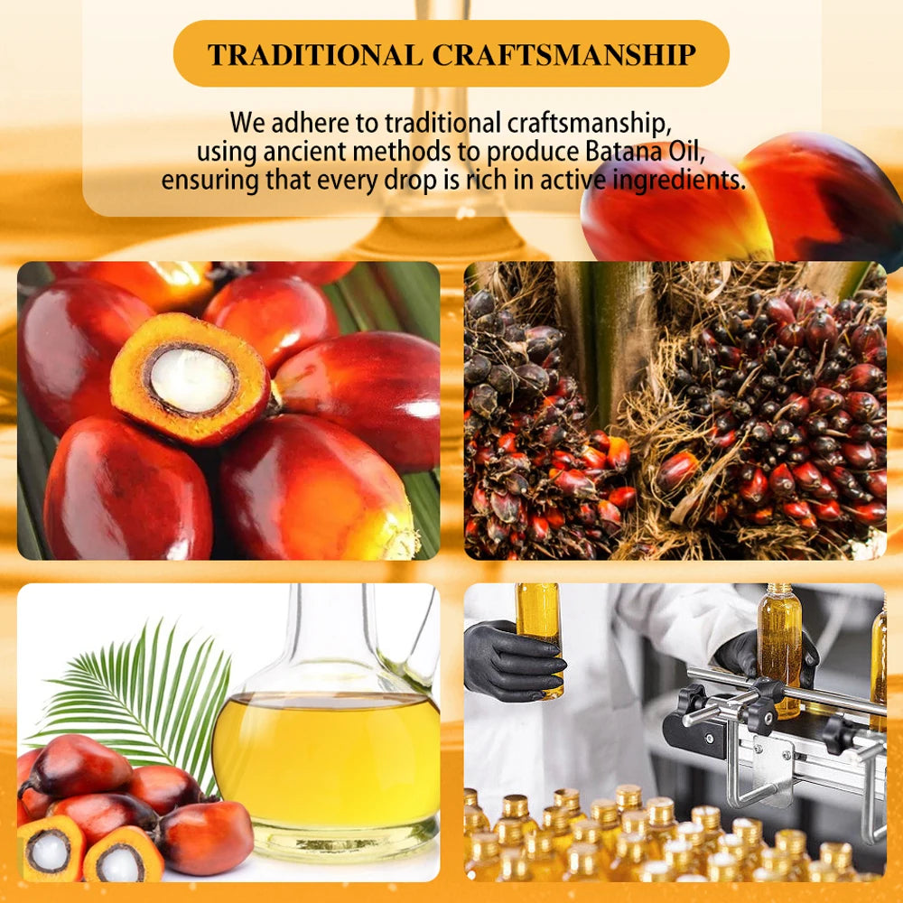 100% Natural Batana Oil Batana Butter Hair Mask Treatment Deep Conditioner for Dry Damaged Hair and Growth Nourishing & Smooth