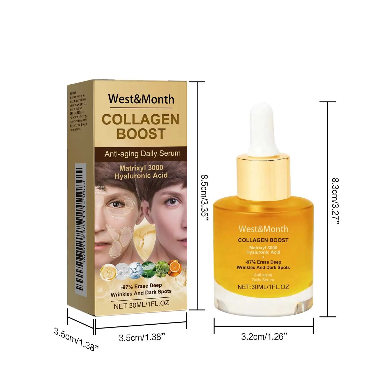 Collagen Face Serum Deep Moisturing Tightening Hydrating Smoothing Firming Skin Nourishing Brightening Face Skin Care Esssence