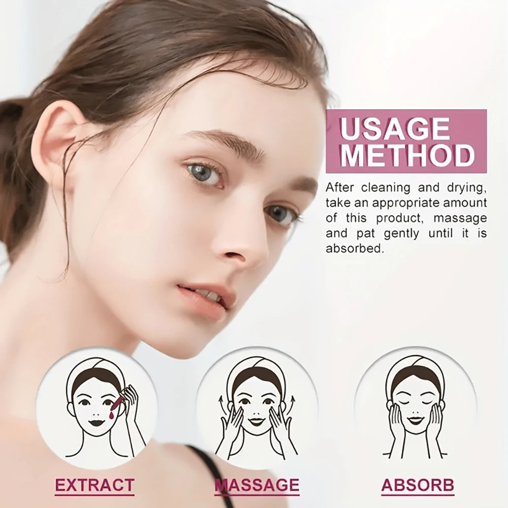 GARN Nier Pink Serum Sakura Glow 30x Hyaluronic Booster Moisturizing Serum Firming Skin Fine Lines Skin Facial Care Serum