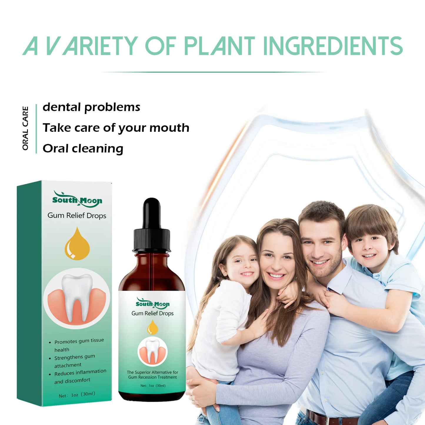 Repair Gum Serum Relieve Receding Gingival Swelling Remove Yellow Plaque Stains Gum Regrowth Relieve Decay Toothache Caries Care