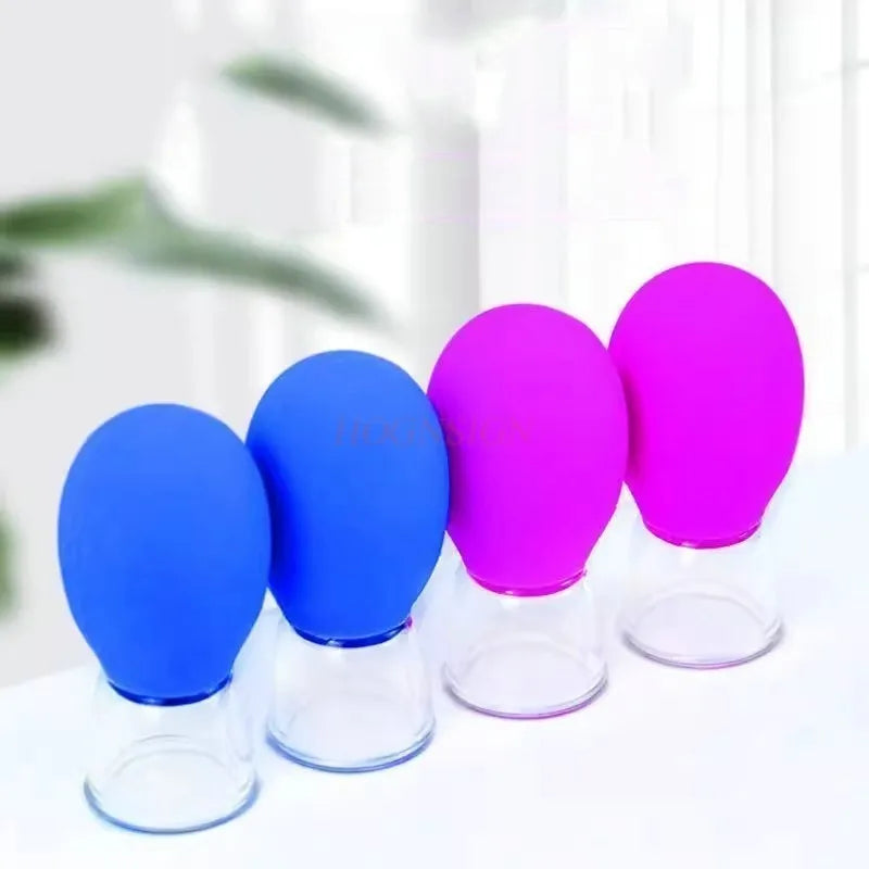 8pcs Facial cupping device lifts facial muscles, lifts cupping massage, silicone vacuum cup scraping
