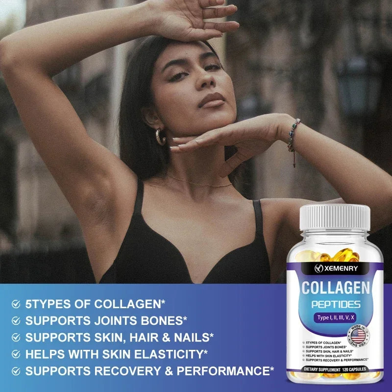 Xemenry Collagen Capsules – Boost Skin, Hair, Joints & Energy Naturally