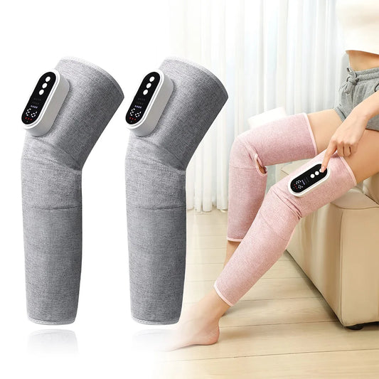 Foreverlily Wireless Electric Leg and Knee Massager with Air Compression and Vibration