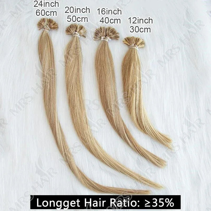 Blonde Natural U Tip Fusion Hair Extensions