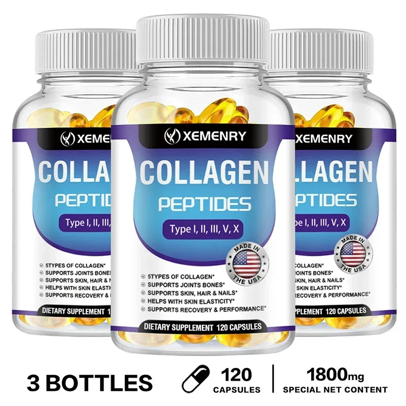 Xemenry Collagen Capsules – Boost Skin, Hair, Joints & Energy Naturally