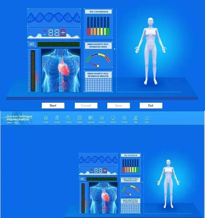 Newest Magnetic Resonance Health Analyzer Body Quantum Analyzer 54 Checking Reports Set Portable Body Healthy Tesing Machine