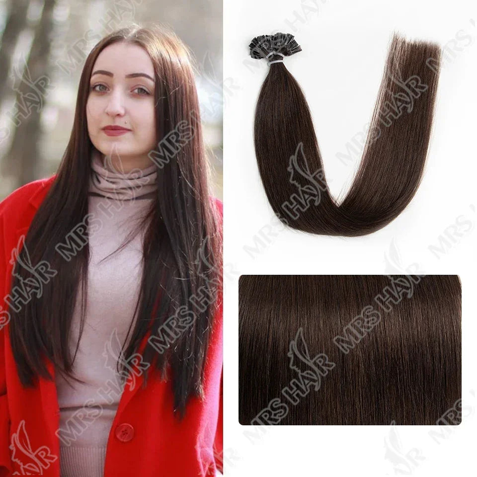 Blonde Natural U Tip Fusion Hair Extensions