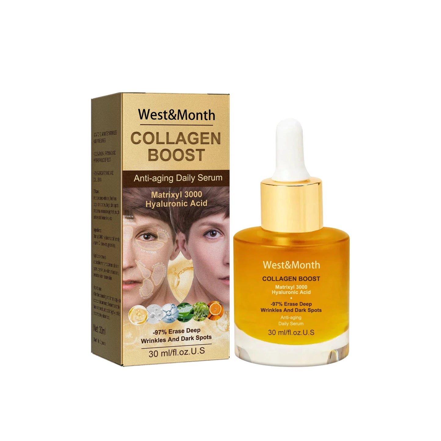 Collagen Face Serum Deep Moisturing Tightening Hydrating Smoothing Firming Skin Nourishing Brightening Face Skin Care Esssence