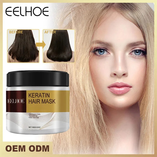 Hair Mask Conditioner Nourishing Anti Hair Loss Keratin Damaged Dry Repair Split End Treatment Scalp Smoothing Frizzy Hair Care