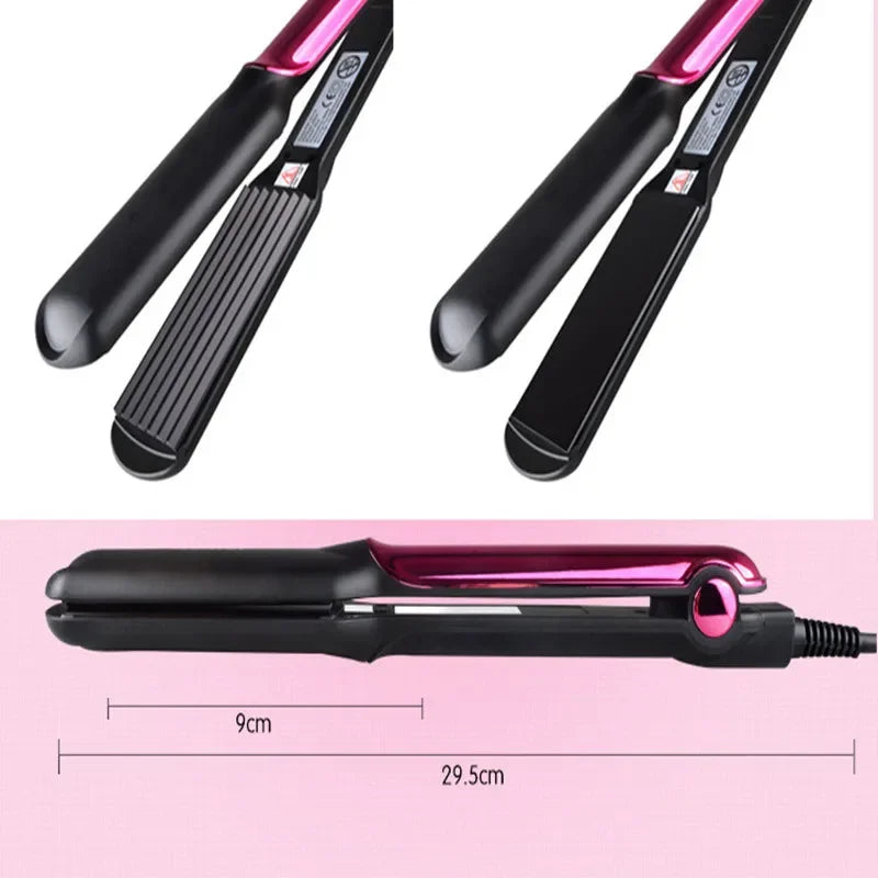 Kemei Electric Hair Comb Straight Clamps Ceramic Tourmaline
