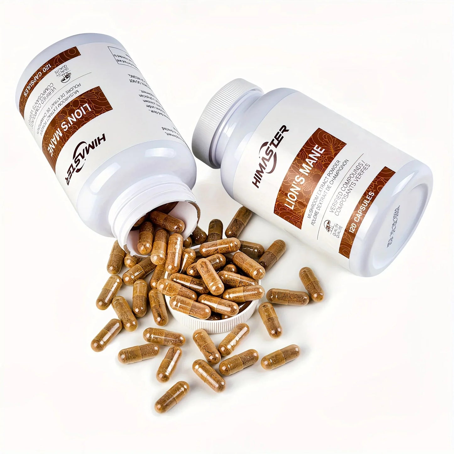Lion’s Mane Brain Supplement – Cognitive Support Capsules 120 Count