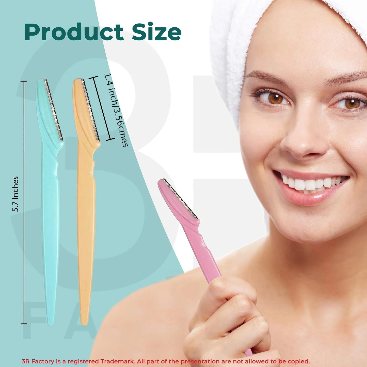 Ladies Facial Razors 6 Pack – Safe, Easy