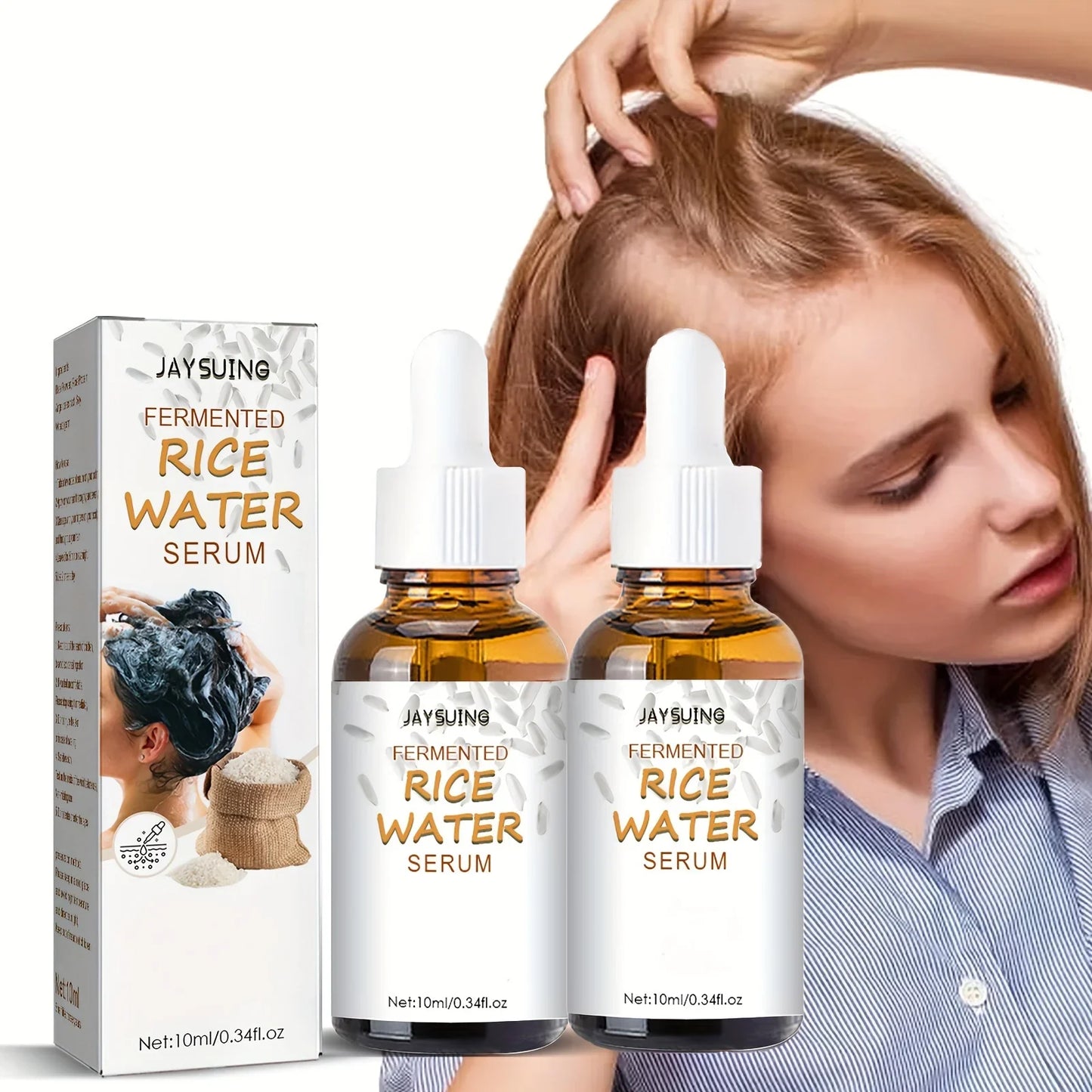 Rice Water Hair Serum – Nourishing Hair Care Solution