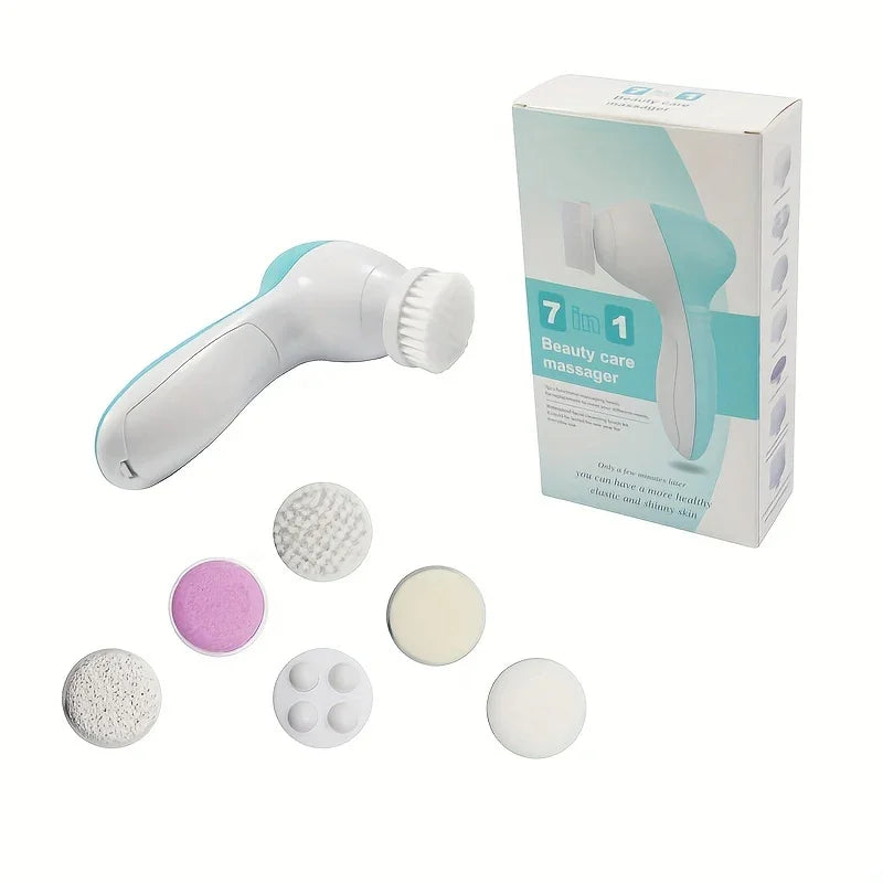 Facial Cleansing Brush – 7‑in‑1 Rotating Face Brush for Deep Clean