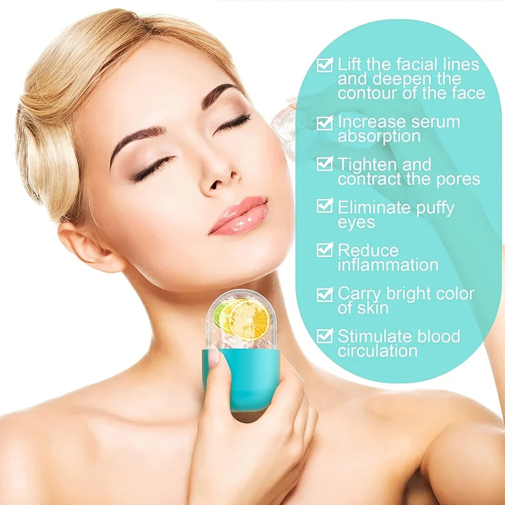 Ice Face Roller – Soothe Puffy Skin, Reduce Pores, and Enhance Glow