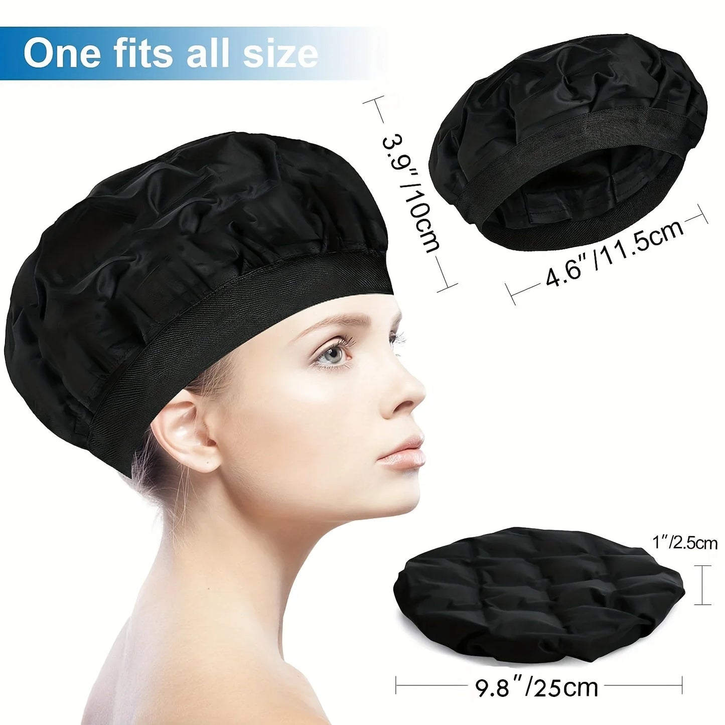 1pc Deep Conditioning Hot Cap Without Cord Steamer Deep Hair Care Cap Hair Styling And Care Steam Cap | Hot Therapy And Spa Evaporation Gel Cap