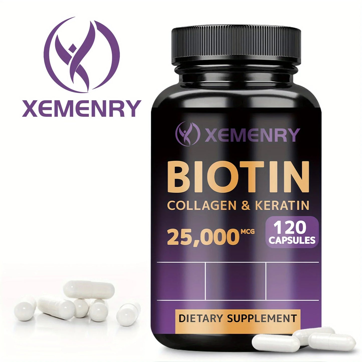 Biotin Collagen – Hair Skin Nail Support Capsules
