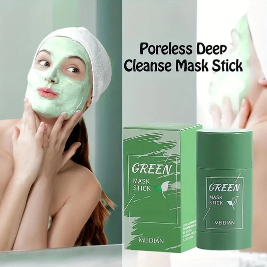 Green Tea Mask Stick for Blackheads & Oil Control – Solid Acne Treatment for All Skin Types