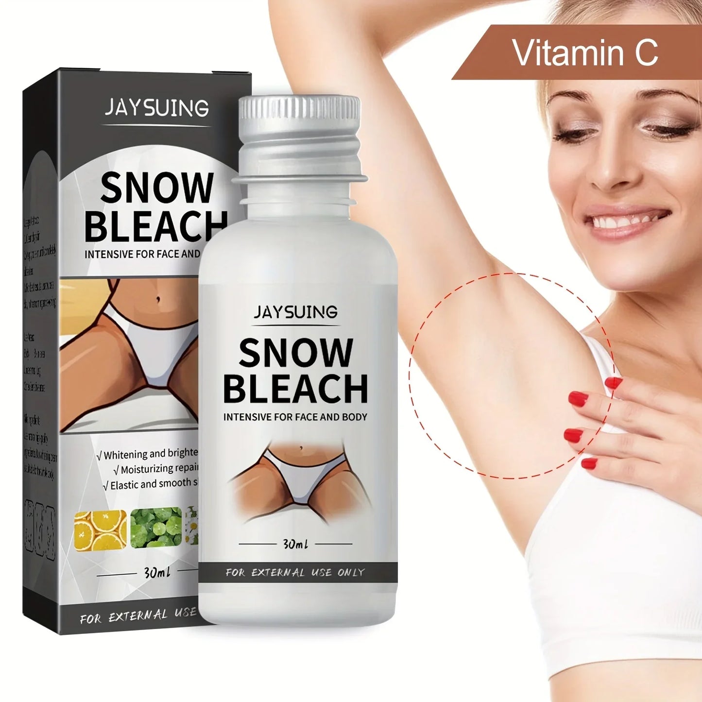 Vitamin C Cream for Face & Body – 1.06oz Whitening Moisturizer