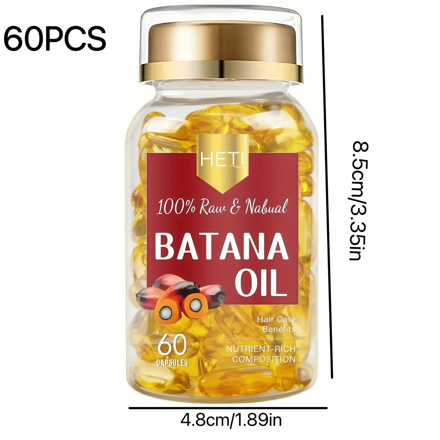Batana Oil Capsules – Cold-Pressed Hair Repair Formula