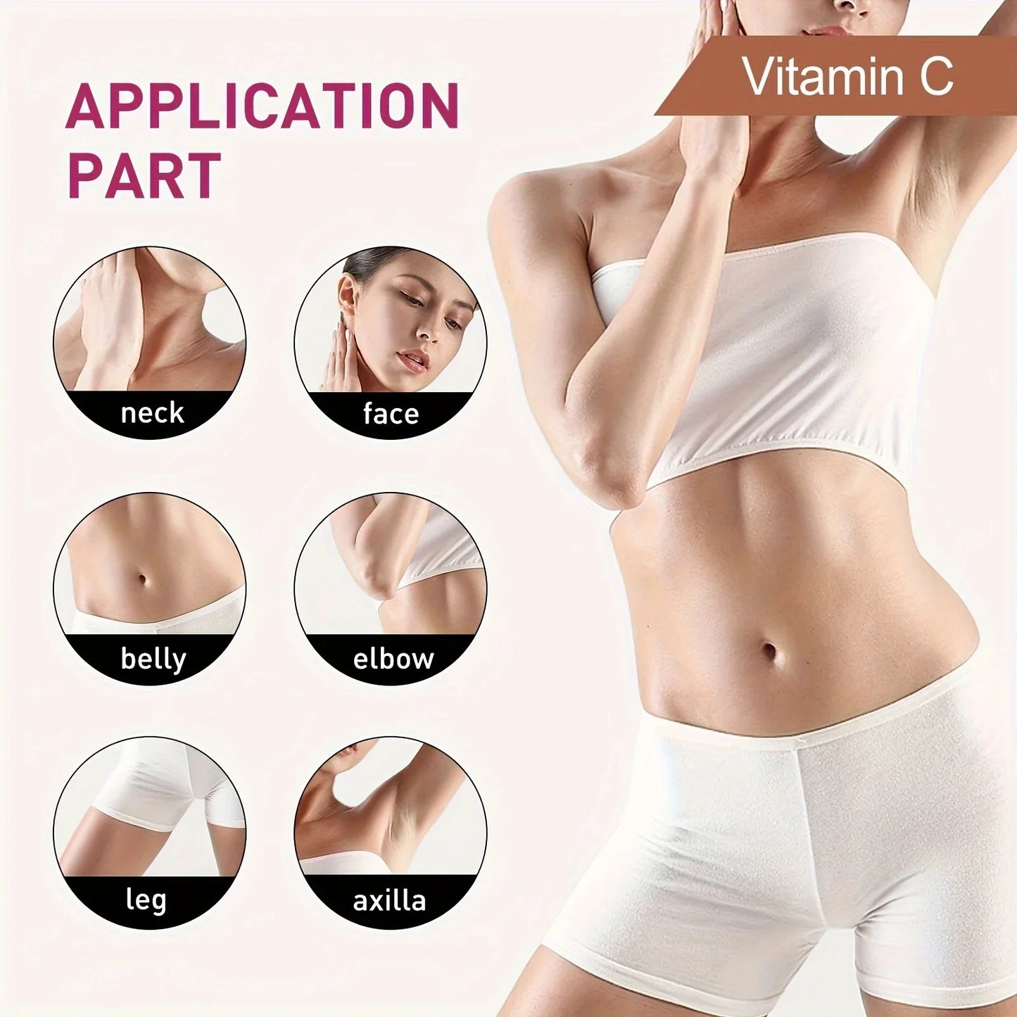 Vitamin C Cream for Face & Body – 1.06oz Whitening Moisturizer