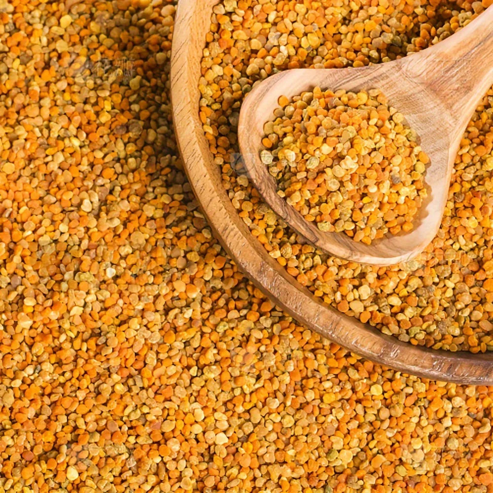Hypoallergenic Pure Bee Pollen 3.52oz Natural Granules Rich in Amino Acids & Vitamins for Allergy Relief Enhanced Immunity Ideal for Juices Smoothies Latex-Free