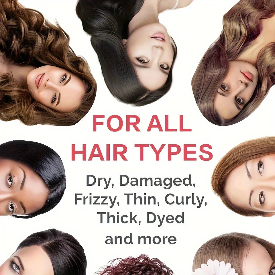No Rinse Hair Treatment Serum with Argan Macadamia Avocado Oils Vitamins a C E Moisturizing Conditioner for Men & Women Haircare Fragrance