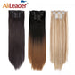Alileader Synthetic Clip-on Hair Extensions Straight/Curly