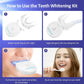 Teeth Whitening Kit with LED Light, 10 Min Fast Teeth Whitener with 3 Professional Teeth Whitening Gel, Safe Enamel and Non-Sens