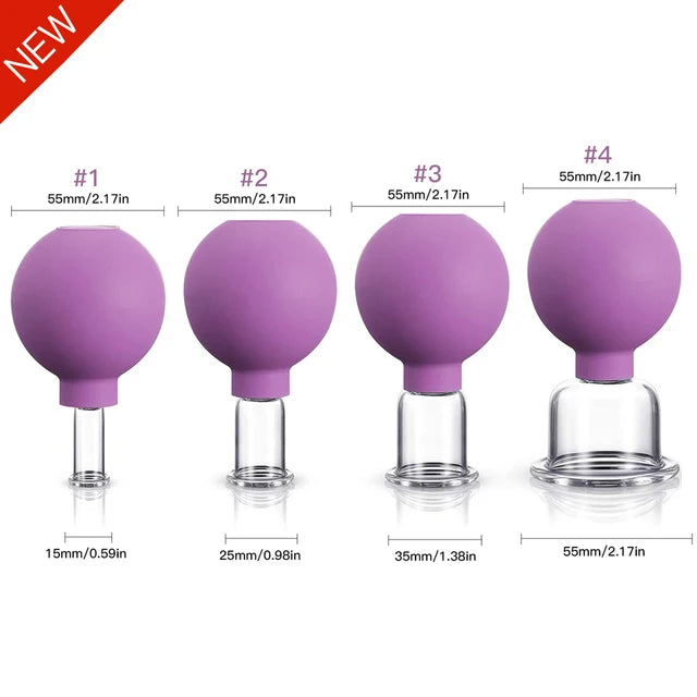 MARFLY Vacuum Cupping Set – Glass Cups for Blood Circulation & Pain Relief