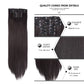 Alileader Synthetic Clip-on Hair Extensions Straight/Curly