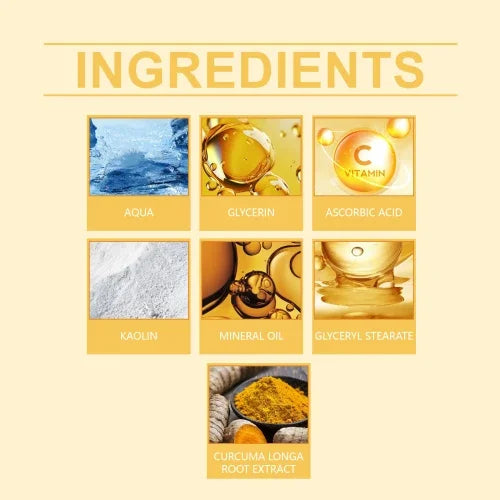 Vitamin C Mud Mask – Hydrating & Brightening Turmeric Facial Film