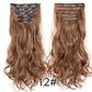 Alileader Synthetic Clip-on Hair Extensions Straight/Curly