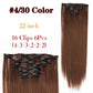 Alileader Synthetic Clip-on Hair Extensions Straight/Curly