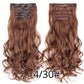 Alileader Synthetic Clip-on Hair Extensions Straight/Curly