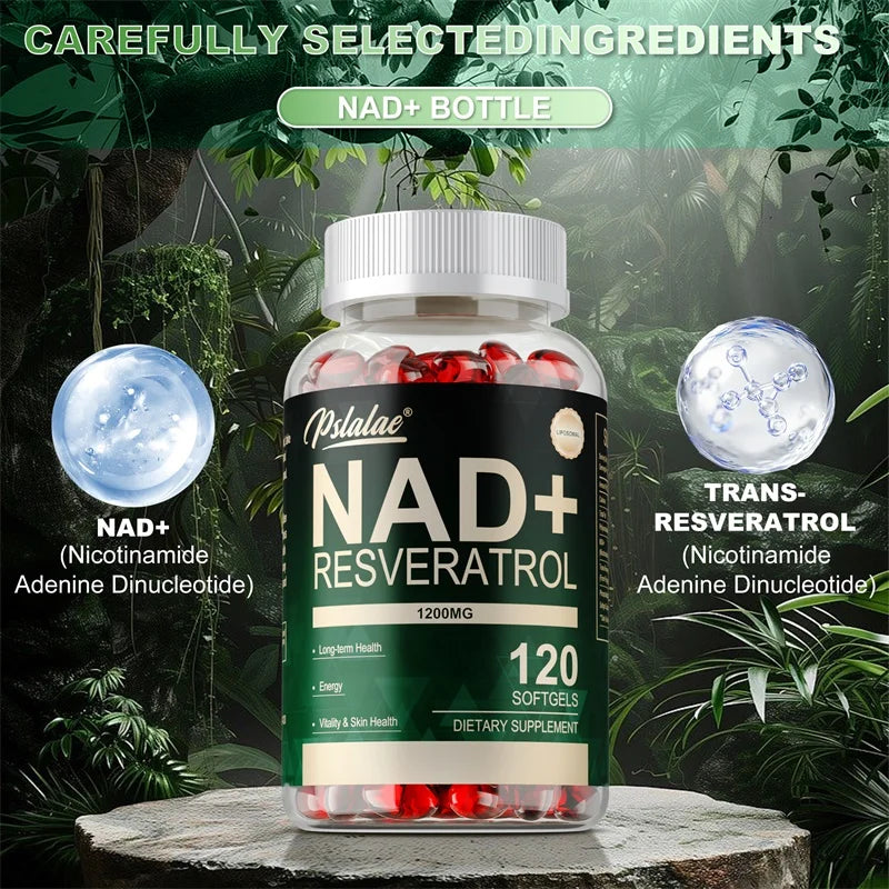 Pslalae NAD+ Resveratrol – Anti-Aging, Energy & Cell Health Supplement