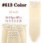 Alileader Synthetic Clip-on Hair Extensions Straight/Curly
