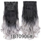 Alileader Synthetic Clip-on Hair Extensions Straight/Curly
