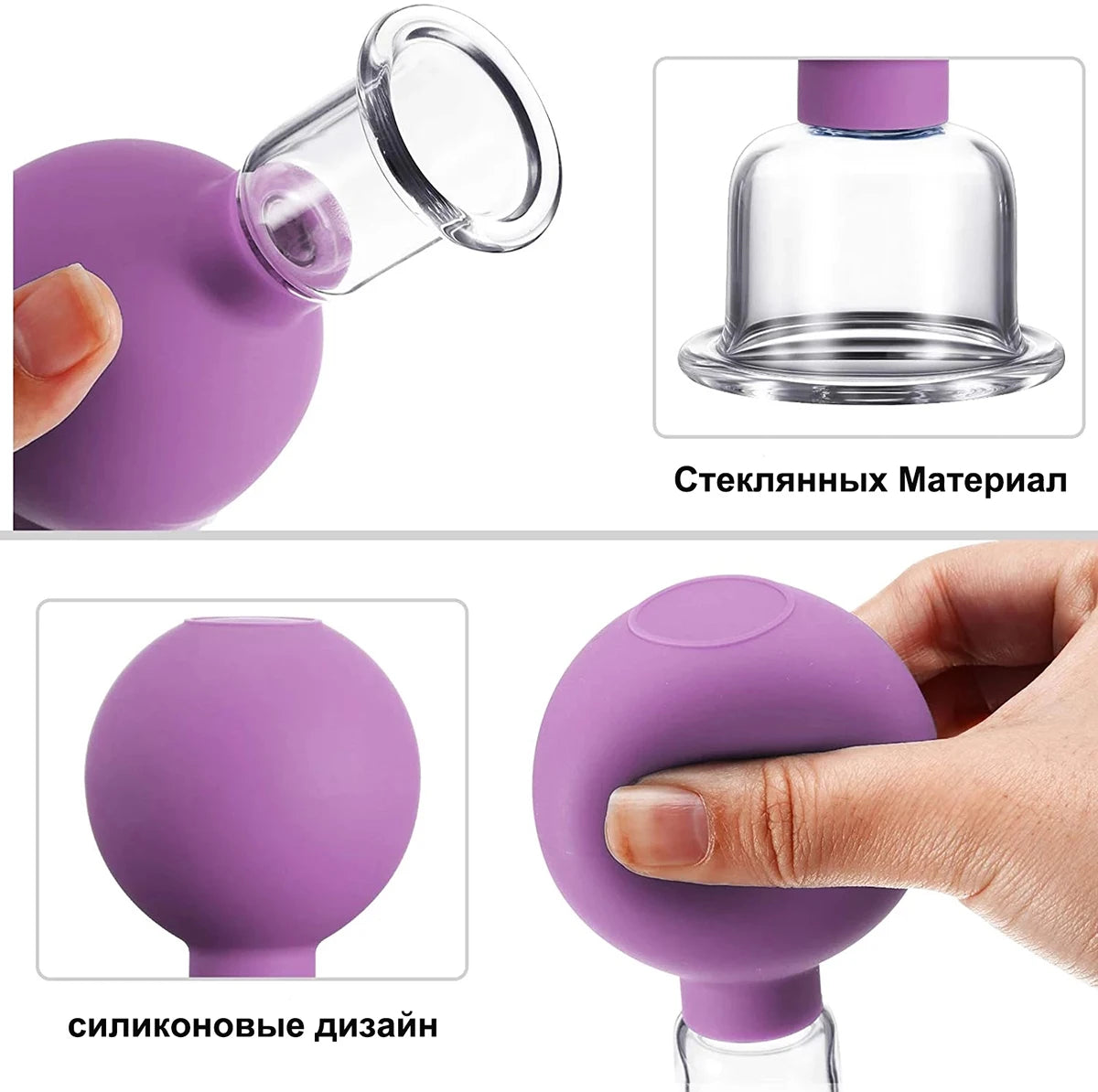 MARFLY Vacuum Cupping Set – Glass Cups for Blood Circulation & Pain Relief