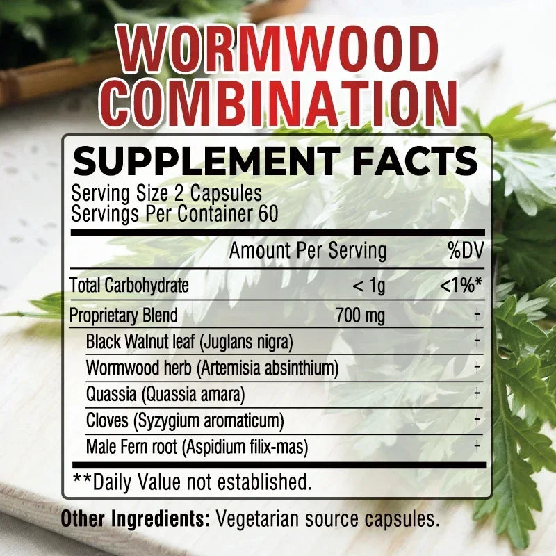 Xemenry Wormwood Combination 700 Mg – Parasite Cleanse & Digestive Health