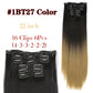 Alileader Synthetic Clip-on Hair Extensions Straight/Curly