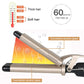 5-tube curler for fast heating and large waves, iron ceramic 3 tube curler suitable for all types of hair