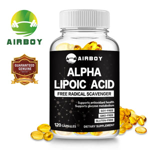Airboy Alpha Lipoic Acid 600mg – Brain, Heart & Nerve Health Antioxidant