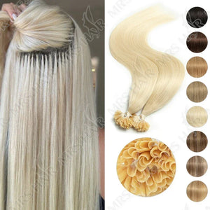 Blonde Natural U Tip Fusion Hair Extensions