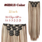 Alileader Synthetic Clip-on Hair Extensions Straight/Curly