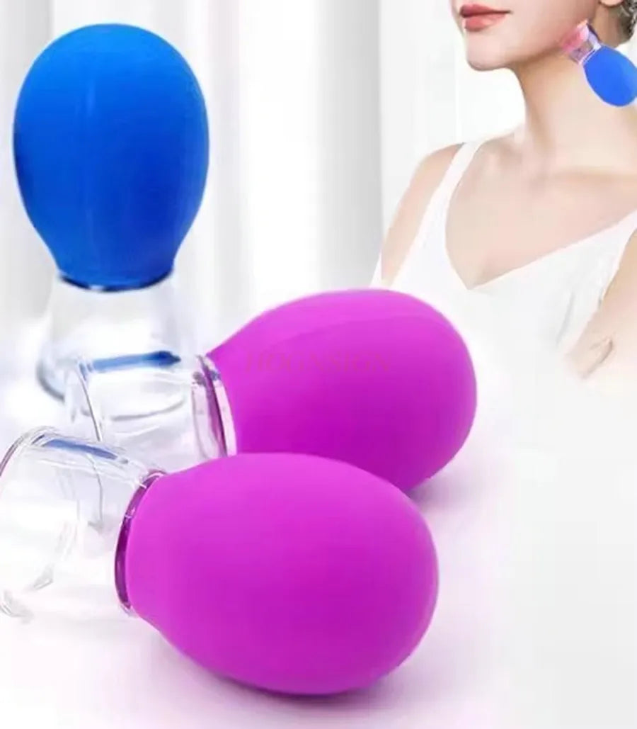 8pcs Facial cupping device lifts facial muscles, lifts cupping massage, silicone vacuum cup scraping