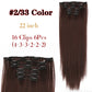 Alileader Synthetic Clip-on Hair Extensions Straight/Curly