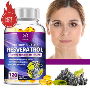 Xemenry Resveratrol Capsules – Heart, Skin & Anti-Aging Antioxidant