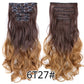 Alileader Synthetic Clip-on Hair Extensions Straight/Curly
